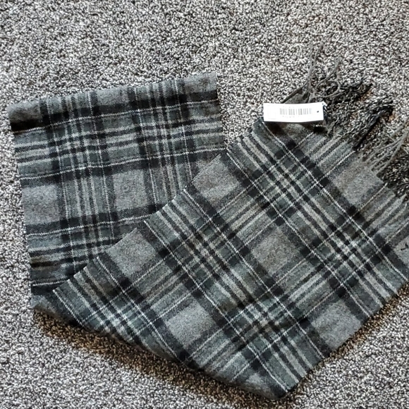 James Pringle Weavers Accessories - James Pringle Weavers Plaid Wool Scarf